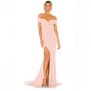 Nookie Neptune Gown in Blush - SHORTENED (train removed)